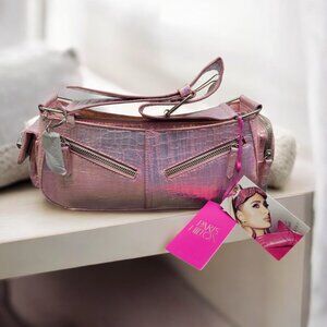 Paris Hilton Iridescent Baguette Purse in Pink-a-Boo